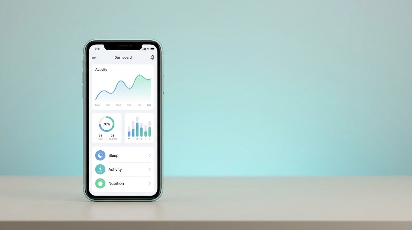 Person reviewing semaglutide side effects and symptom tracking on a smartphone app